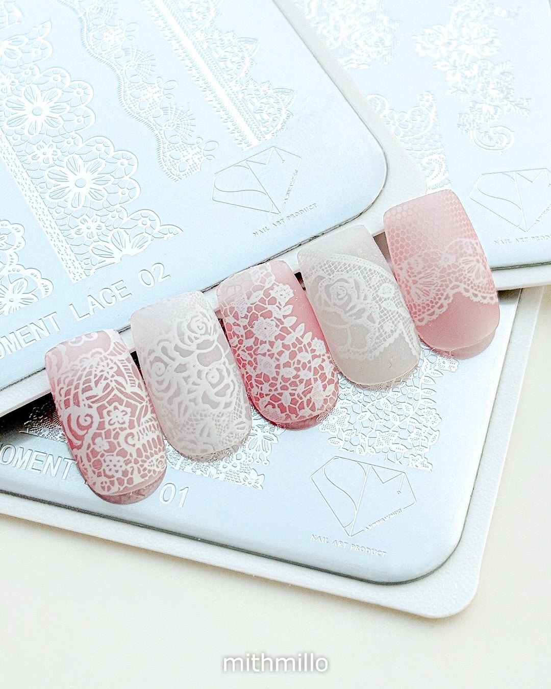 MITHMILLO x Shining Moment Stamping Gel Polish Set – Korean Nail Gel Collection and 4 Stamping Plates - Koreannails.co.uk