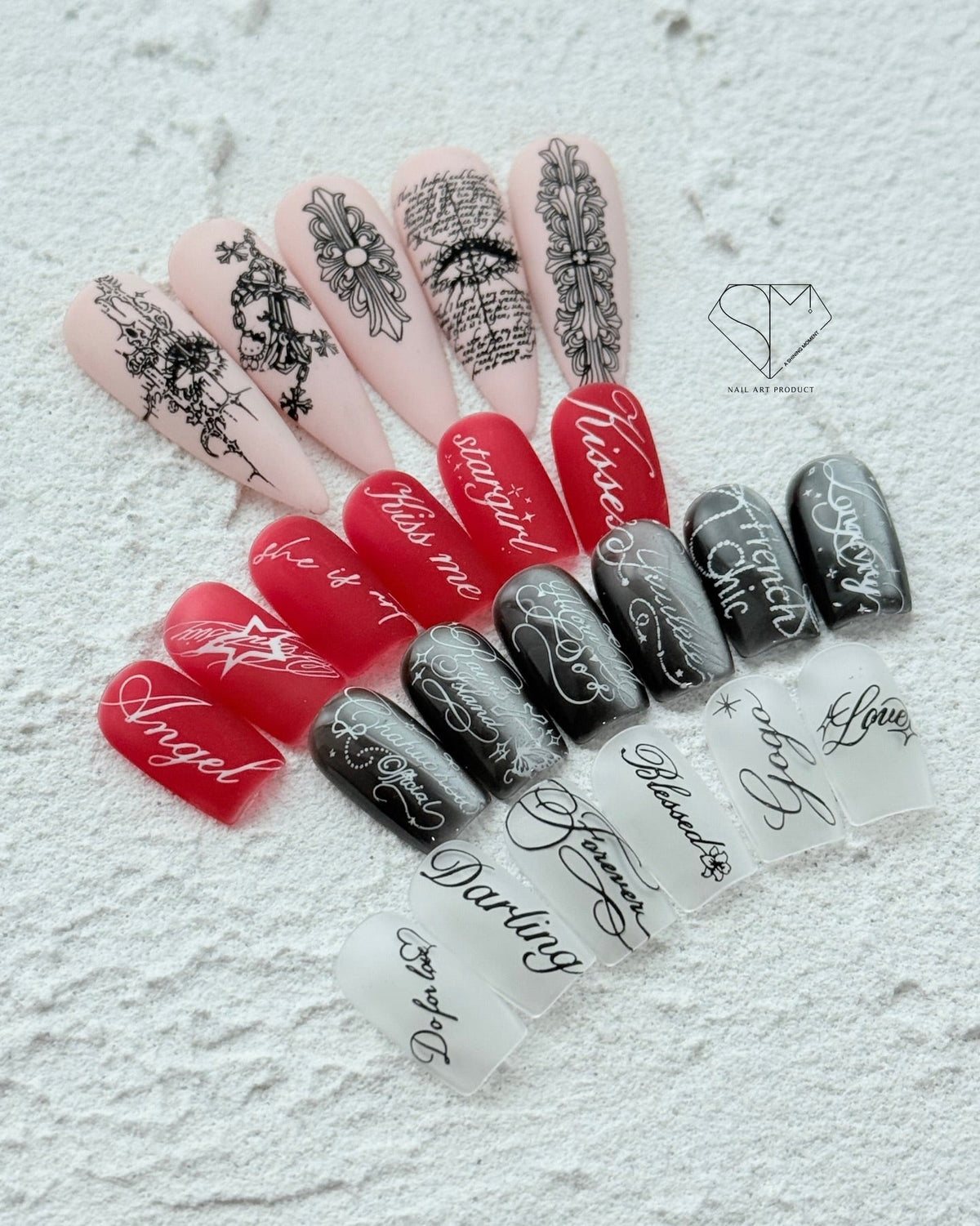 MITHMILLO x Shining Moment Stamping Gel Polish Set – Korean Nail Gel Collection and 4 Stamping Plates - Koreannails.co.uk