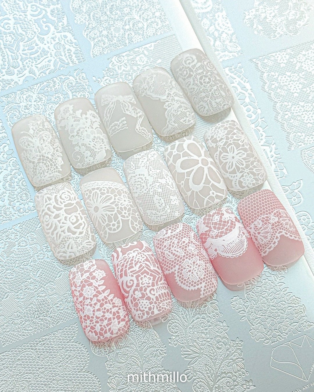 MITHMILLO x Shining Moment Stamping Gel Polish Set – Korean Nail Gel Collection and 4 Stamping Plates - Koreannails.co.uk