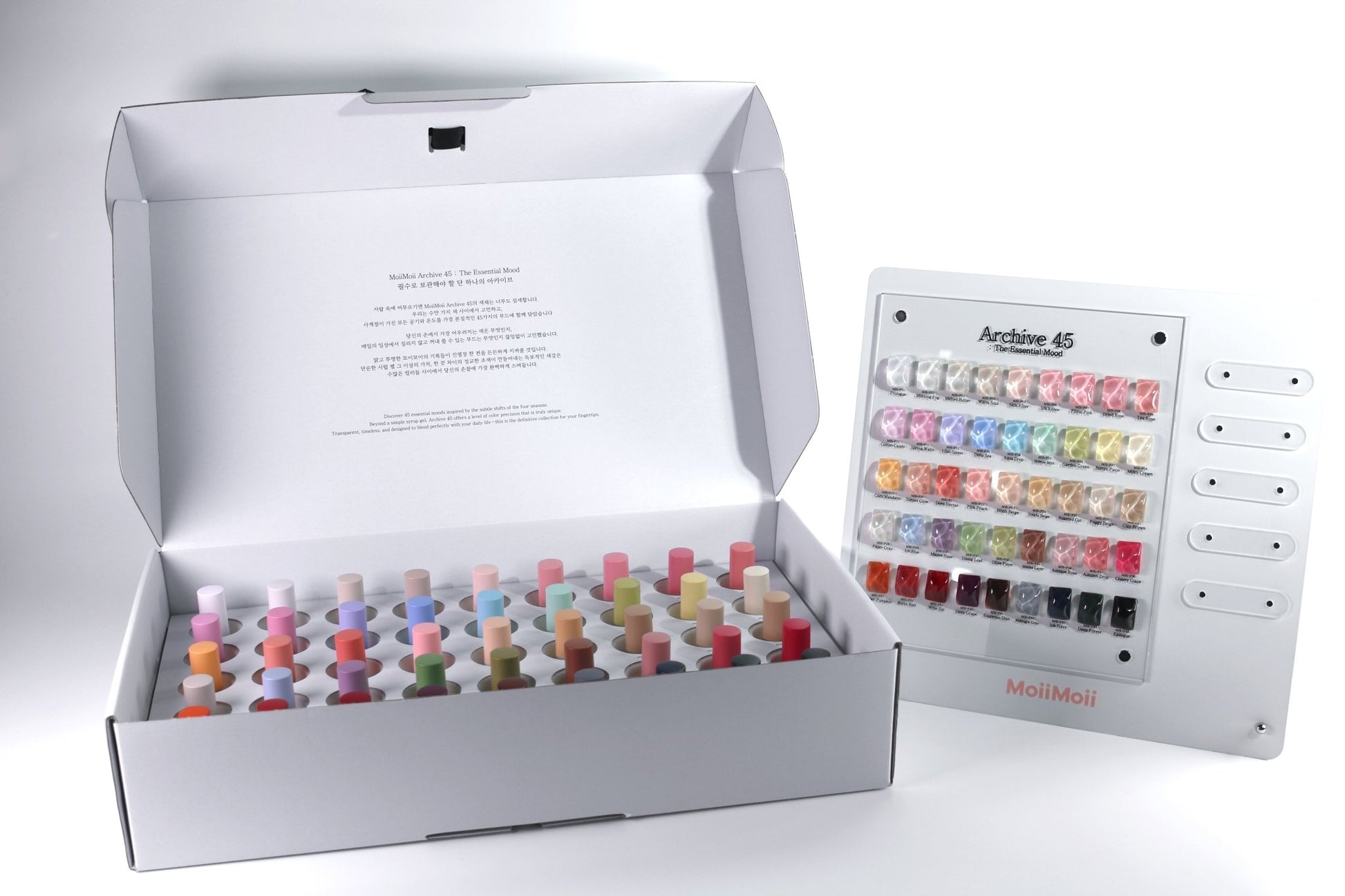 MOII MOII Archive 45 Syrup Gel Polish Set – Korean Nail Gel Collection (45 Colors) - Gel
