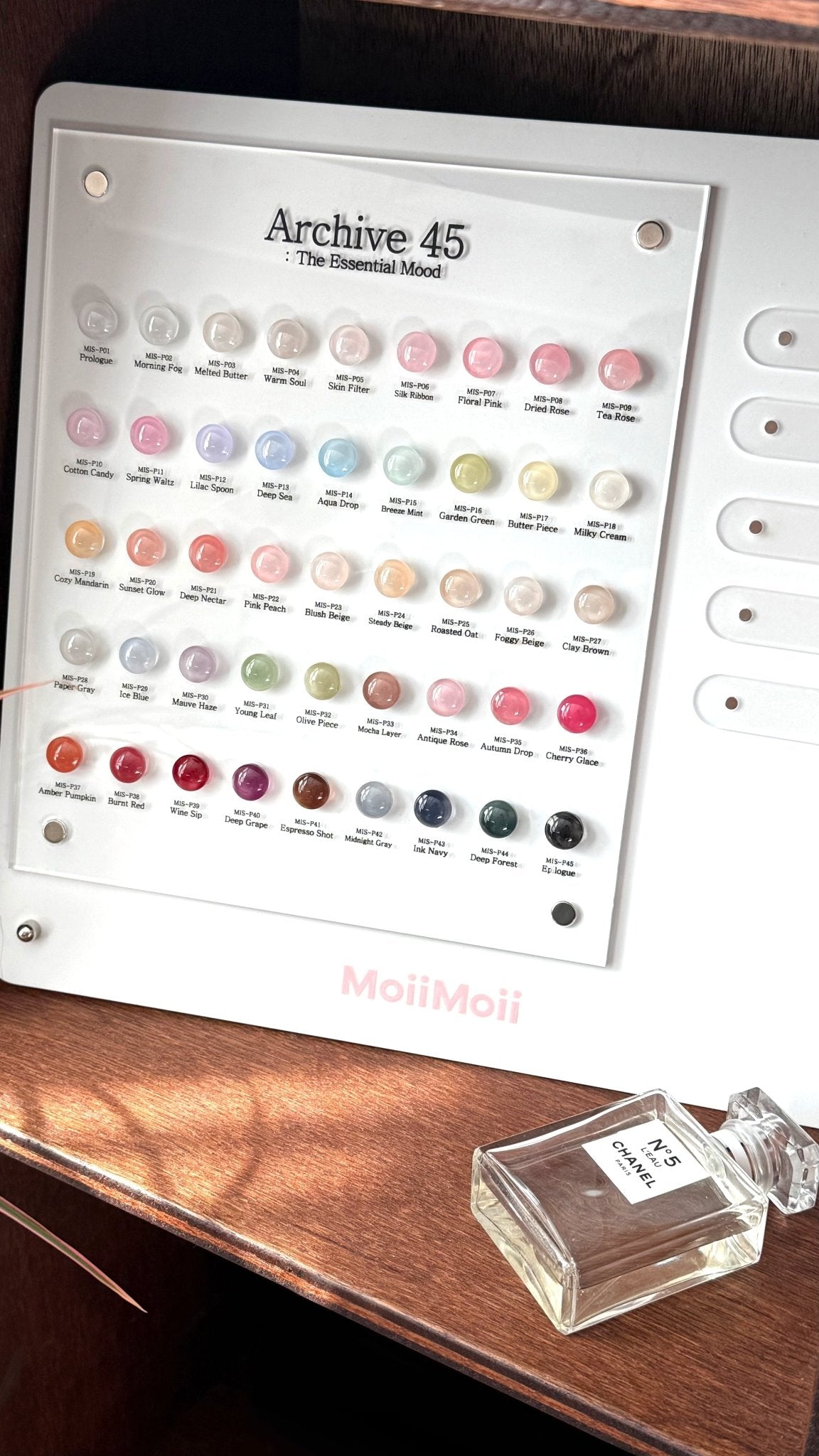 MOII MOII Archive 45 Syrup Gel Polish Set – Korean Nail Gel Collection (45 Colors) - Gel