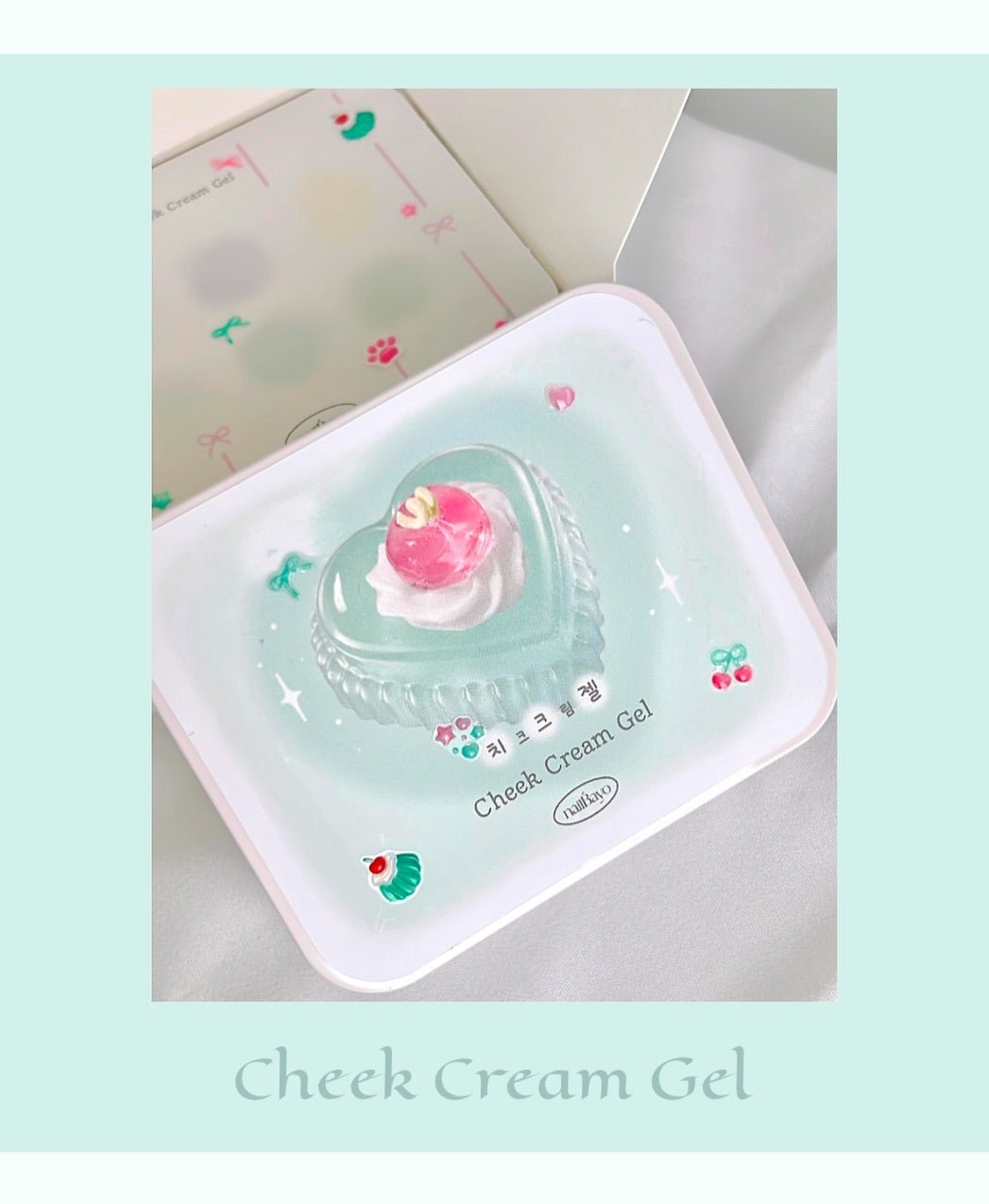 NAILBAYO Cheek Cream Gel Mint CK07–CK12 – 6-Colour Palette - Koreannails.co.uk