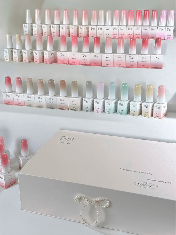 Nailbayo DOI Core Nudi Gel DS01–DS50 Collection – 50 Colours - Koreannails.co.uk