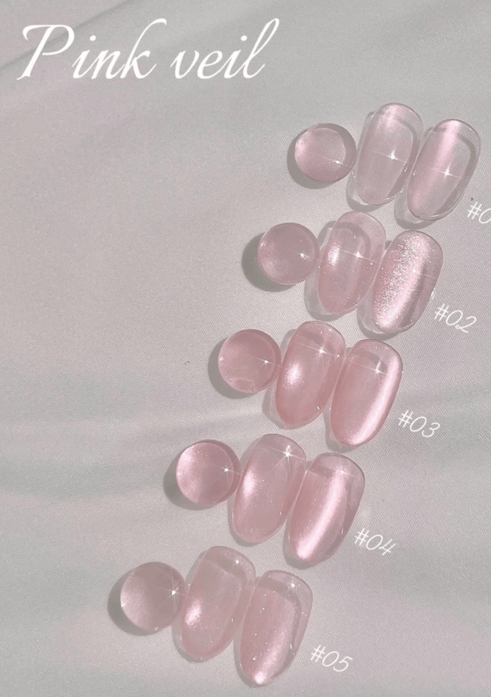NAILBAYO Pink Veil M #3 - Koreannails.co.uk
