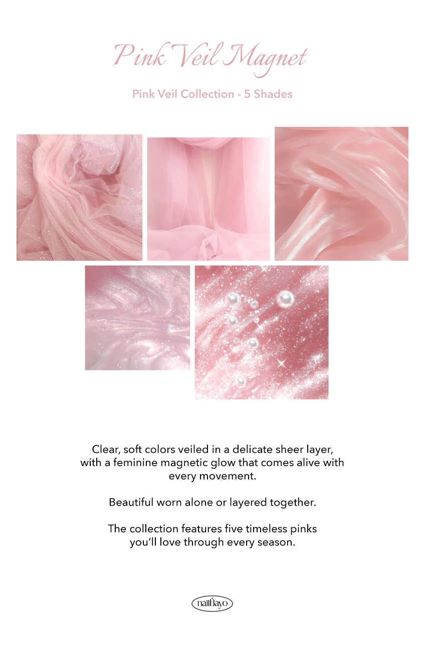 NAILBAYO Pink Veil M #5 - Koreannails.co.uk