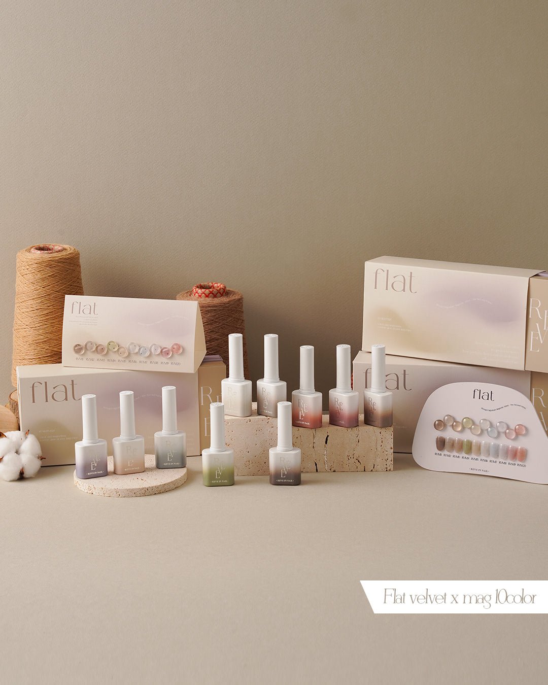 REVE IN NAIL Flat Velvet X Magnet - 10pcs/set - Koreannails.co.uk