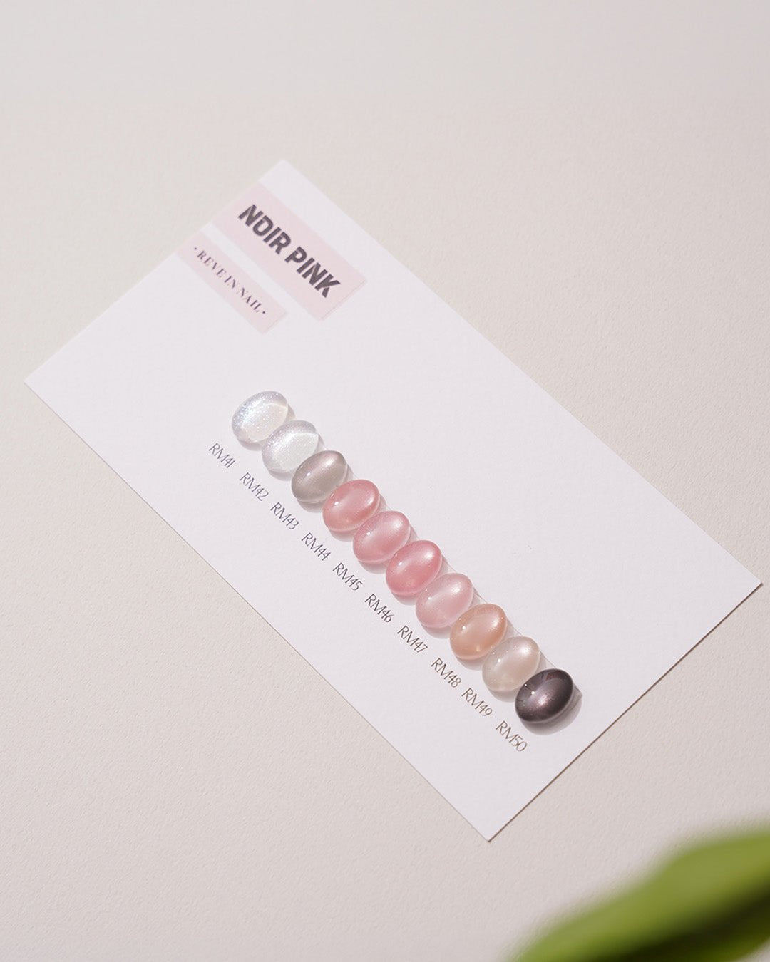 REVE IN NAIL Noir Pink Magnetic Gel Polish Set (10pcs) - Korean Nail Gel Collection - Koreannails.co.uk