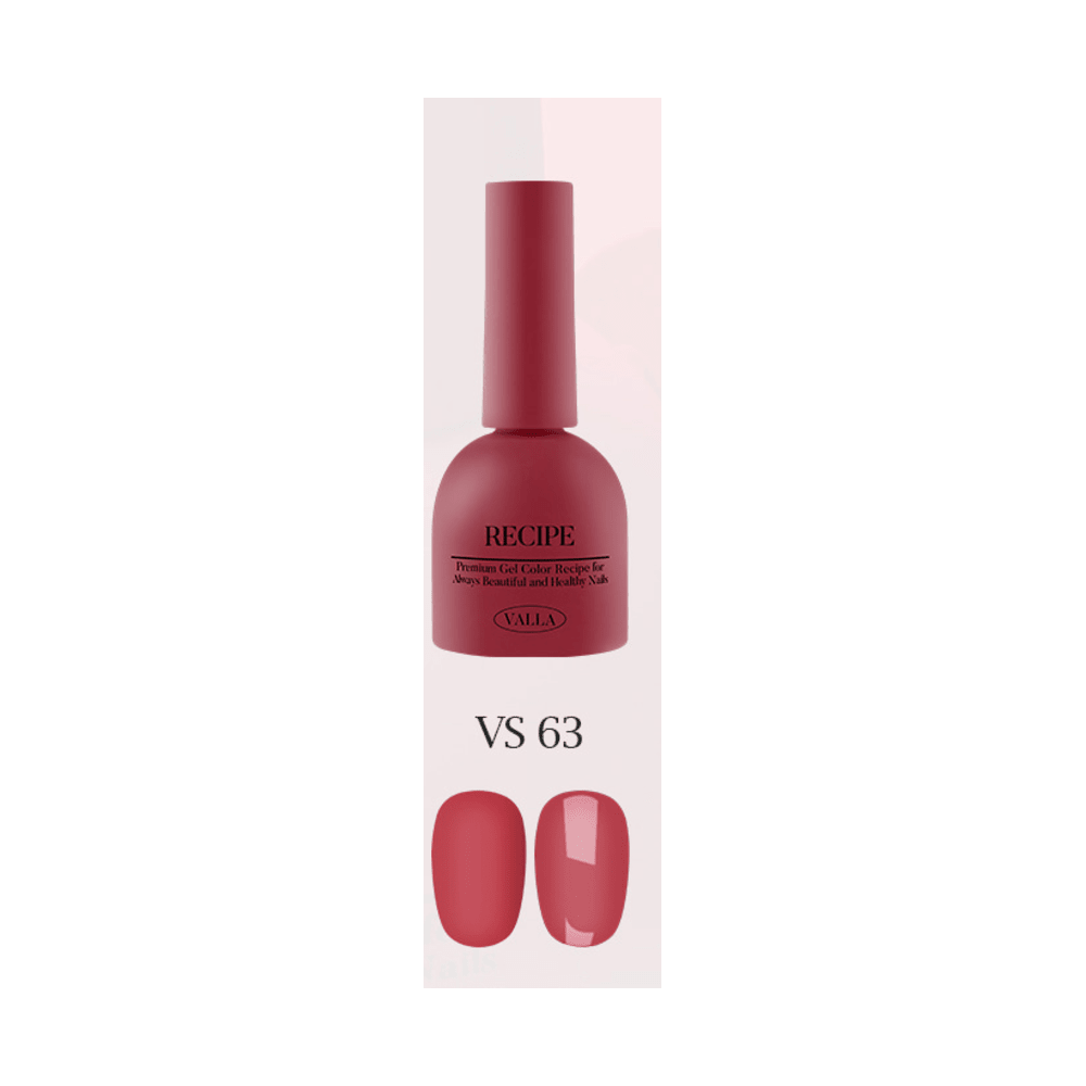 VALLA VS63 (Maroon Burgendy Collection) - 10ml - Koreannails.co.uk