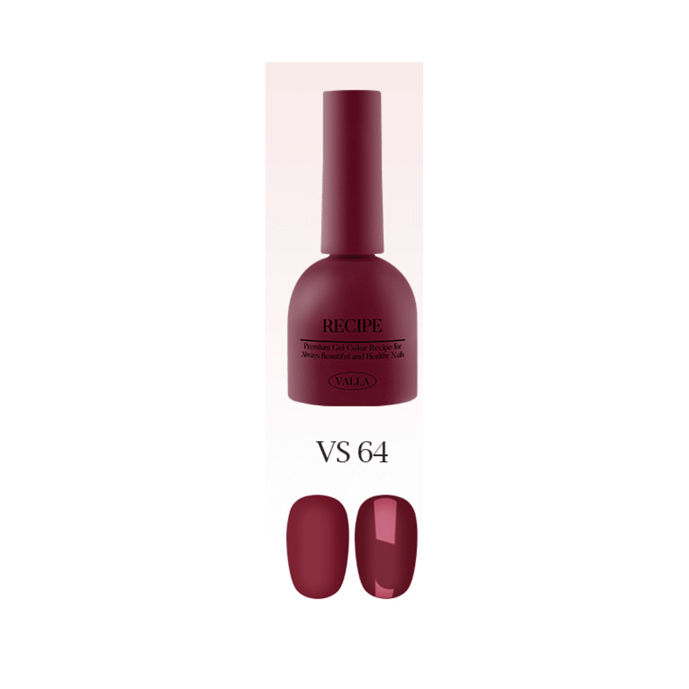 VALLA VS64 (Maroon Burgendy Collection) - 10ml - Koreannails.co.uk